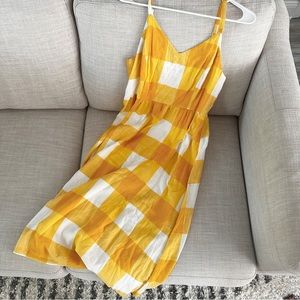 Old Navy Yellow Gingham Dress
